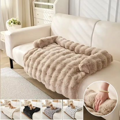 Ultra-Soft Calming Dog Couch Bed & Furniture Protector