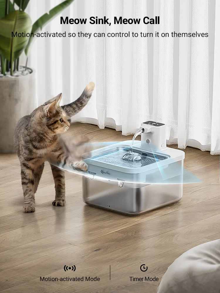 PureFlow Stainless Steel Pet Fountain