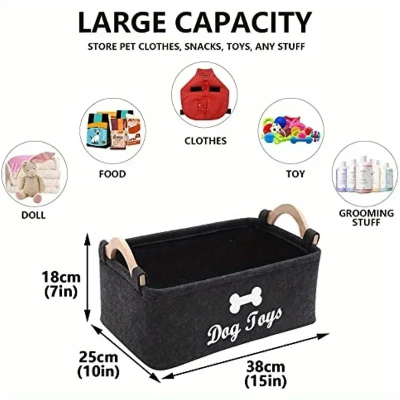 CloudNine™ Large Capacity Pet Toy Storage Basket