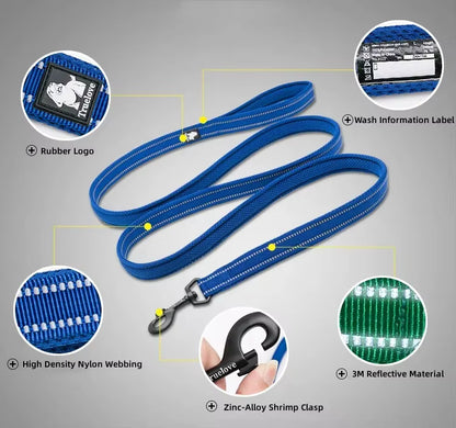 Truelove Soft Padded Mesh Dog Leash – Reflective & Durable